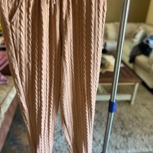 Cable Knit Tan Pants